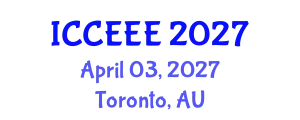 International Conference on Computing, Electrical and Electronic Engineering (ICCEEE) April 03, 2027 - Toronto, Australia