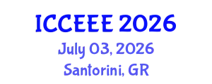 International Conference on Computing, Electrical and Electronic Engineering (ICCEEE) July 03, 2026 - Santorini, Greece