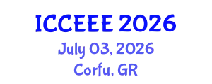 International Conference on Computing, Electrical and Electronic Engineering (ICCEEE) July 03, 2026 - Corfu, Greece