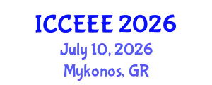 International Conference on Computing, Electrical and Electronic Engineering (ICCEEE) July 10, 2026 - Mykonos, Greece
