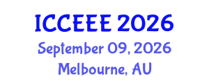 International Conference on Computing, Electrical and Electronic Engineering (ICCEEE) September 09, 2026 - Melbourne, Australia