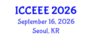 International Conference on Computing, Electrical and Electronic Engineering (ICCEEE) September 16, 2026 - Seoul, Republic of Korea
