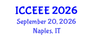 International Conference on Computing, Electrical and Electronic Engineering (ICCEEE) September 20, 2026 - Naples, Italy
