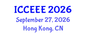 International Conference on Computing, Electrical and Electronic Engineering (ICCEEE) September 27, 2026 - Hong Kong, China
