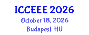 International Conference on Computing, Electrical and Electronic Engineering (ICCEEE) October 18, 2026 - Budapest, Hungary