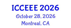 International Conference on Computing, Electrical and Electronic Engineering (ICCEEE) October 28, 2026 - Montreal, Canada