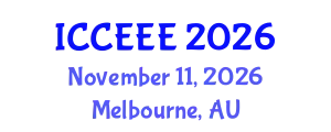 International Conference on Computing, Electrical and Electronic Engineering (ICCEEE) November 11, 2026 - Melbourne, Australia