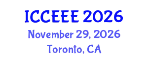 International Conference on Computing, Electrical and Electronic Engineering (ICCEEE) November 29, 2026 - Toronto, Canada