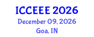 International Conference on Computing, Electrical and Electronic Engineering (ICCEEE) December 09, 2026 - Goa, India