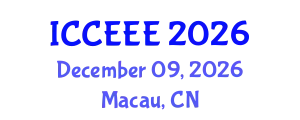 International Conference on Computing, Electrical and Electronic Engineering (ICCEEE) December 09, 2026 - Macau, China