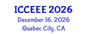 International Conference on Computing, Electrical and Electronic Engineering (ICCEEE) December 16, 2026 - Quebec City, Canada