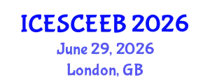 International Conference on Energy-Saving Construction and Energy-Efficient Building (ICESCEEB) June 29, 2026 - London, United Kingdom