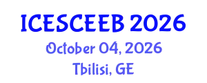 International Conference on Energy-Saving Construction and Energy-Efficient Building (ICESCEEB) October 04, 2026 - Tbilisi, Georgia