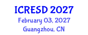 International Conference on Rural Electrification for Sustainable Development (ICRESD) February 03, 2027 - Guangzhou, China