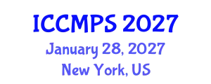 International Conference on Chemical Materials and Polymer Structures (ICCMPS) January 28, 2027 - New York, United States