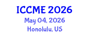 International Conference on Chemical Materials and Electrochemistry (ICCME) May 04, 2026 - Honolulu, United States