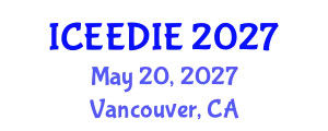 International Conference on Environmental Electrochemistry, Direct and Indirect Electrolysis (ICEEDIE) May 20, 2027 - Vancouver, Canada
