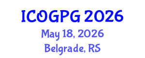 International Conference on Oil, Gas and Petroleum Geology (ICOGPG) May 18, 2026 - Belgrade, Serbia