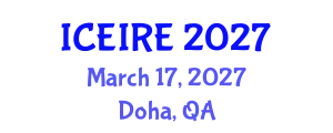 International Conference on Energy Informatics and Renewable Energy (ICEIRE) March 17, 2027 - Doha, Qatar
