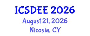 International Conference on Soil Dynamics and Earthquake Engineering (ICSDEE) August 21, 2026 - Nicosia, Cyprus