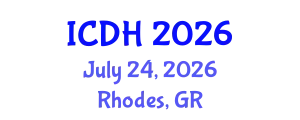 International Conference on Digital Humanities (ICDH) July 24, 2026 - Rhodes, Greece