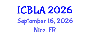 International Conference on Bilingualism and Language Acquisition (ICBLA) September 16, 2026 - Nice, France
