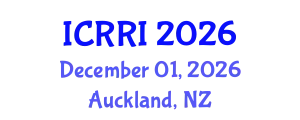 International Conference on Robotics and Robot Intelligence (ICRRI) December 01, 2026 - Auckland, New Zealand