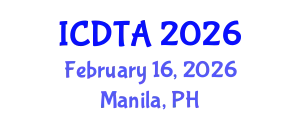 International Conference on Drone Technology and Applications (ICDTA) February 16, 2026 - Manila, Philippines