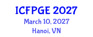 International Conference on Feminist Politics and Gender Equality (ICFPGE) March 10, 2027 - Hanoi, Vietnam