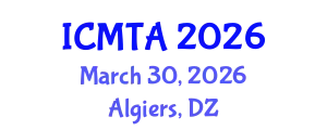 International Conference on Marine Technology and Applications (ICMTA) March 30, 2026 - Algiers, Algeria