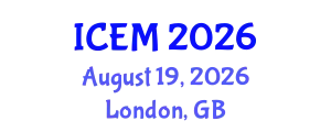 International Conference on Experimental Mechanics (ICEM) August 19, 2026 - London, United Kingdom