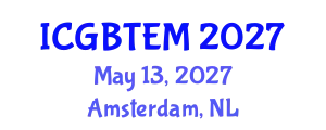International Conference on Green Building Technology and Energy Modeling (ICGBTEM) May 13, 2027 - Amsterdam, Netherlands