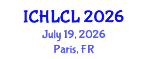 International Conference on Historical Linguistics and Comparative Linguistics (ICHLCL) July 19, 2026 - Paris, France