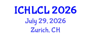 International Conference on Historical Linguistics and Comparative Linguistics (ICHLCL) July 29, 2026 - Zurich, Switzerland