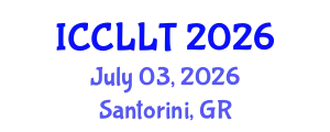 International Conference on Comparative Literature and Literary Theory (ICCLLT) July 03, 2026 - Santorini, Greece