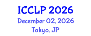 International Conference on Corpus Linguistics and Pragmatics (ICCLP) December 02, 2026 - Tokyo, Japan