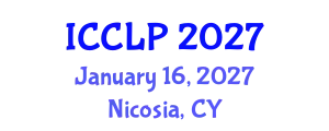 International Conference on Corpus Linguistics and Pragmatics (ICCLP) January 16, 2027 - Nicosia, Cyprus