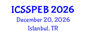 International Conference on Solid-State Physics and Energy Bands (ICSSPEB) December 20, 2026 - Istanbul, Turkey