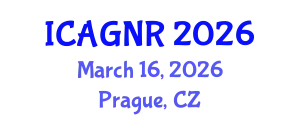 International Conference on Applied Geophysics and Natural Resources (ICAGNR) March 16, 2026 - Prague, Czechia