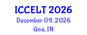 International Conference on Creative Education, Learning and Teaching (ICCELT) December 09, 2026 - Goa, India