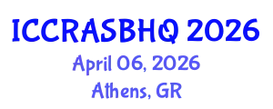 International Conference on Climate Responsive Architecture, Sustainable Building and Housing Quality (ICCRASBHQ) April 06, 2026 - Athens, Greece