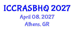 International Conference on Climate Responsive Architecture, Sustainable Building and Housing Quality (ICCRASBHQ) April 08, 2027 - Athens, Greece