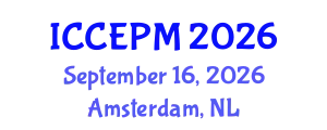 International Conference on Construction Economics and Project Management (ICCEPM) September 16, 2026 - Amsterdam, Netherlands