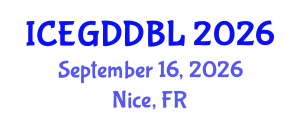 International Conference on Educational Game Development and Game-Based Learning (ICEGDDBL) September 16, 2026 - Nice, France