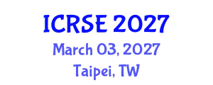 International Conference on Rock Slope Engineering (ICRSE) March 03, 2027 - Taipei, Taiwan