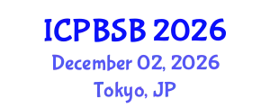 International Conference on Protein Bioinformatics and Structural Biology (ICPBSB) December 02, 2026 - Tokyo, Japan