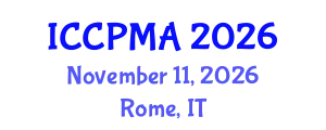International Conference on Consumer Psychology, Marketing and Advertising (ICCPMA) November 11, 2026 - Rome, Italy