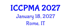 International Conference on Consumer Psychology, Marketing and Advertising (ICCPMA) January 18, 2027 - Rome, Italy
