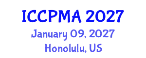 International Conference on Consumer Psychology, Marketing and Advertising (ICCPMA) January 09, 2027 - Honolulu, United States