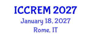 International Conference on Coral Reef Evaluation and Monitoring (ICCREM) January 18, 2027 - Rome, Italy